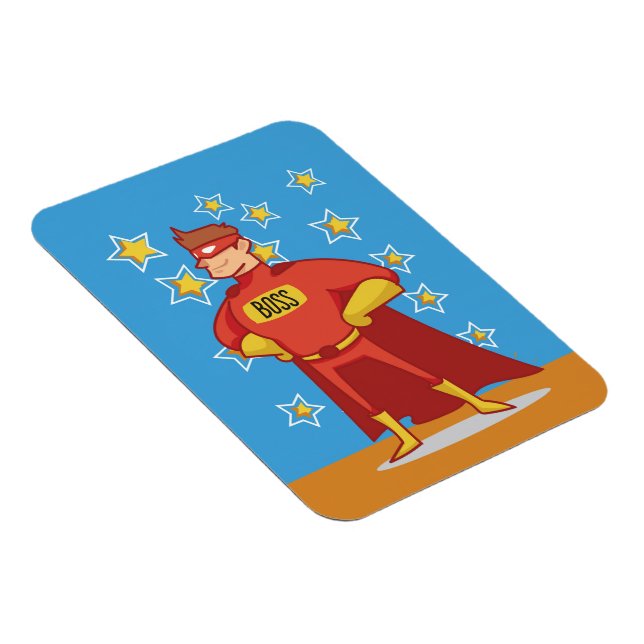 Imán Superhéroe jefe en el día del padre (Lado Derecho)