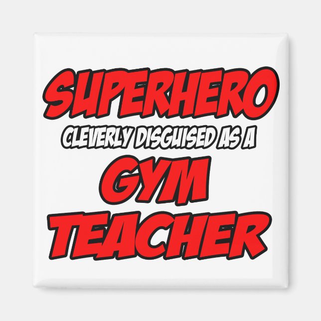 Imán Superhéroe... profesor de gimnasia (Frente)