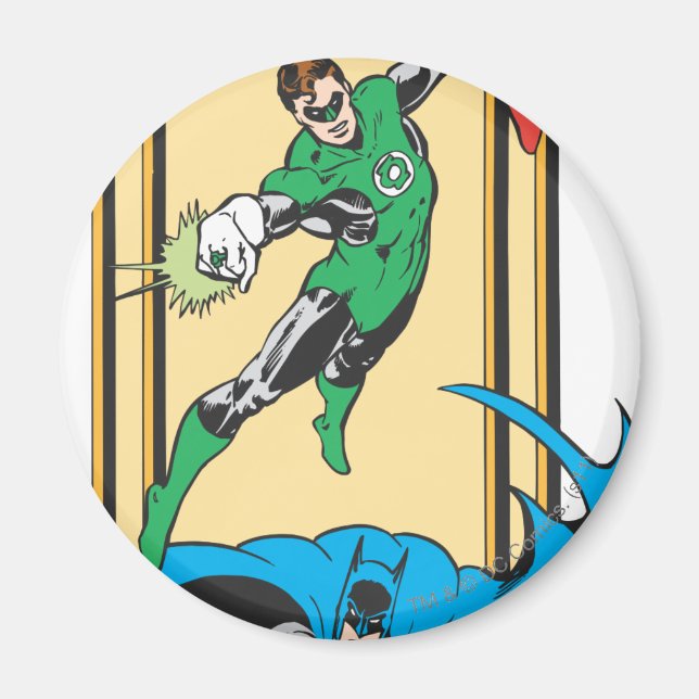 Imán Superhéroes en acción (Frente)