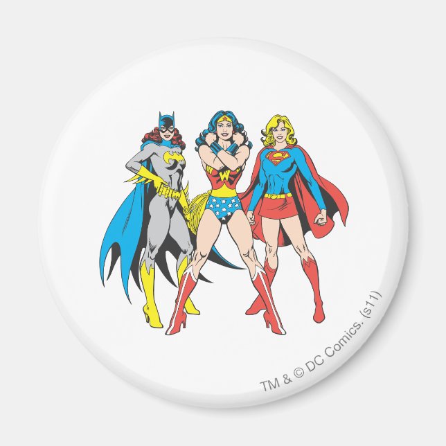 Imán Superheroína Pose (Frente)