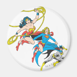 Imán Superheroínas saltan