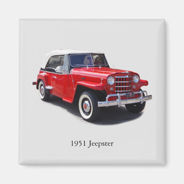 imán superior de Jeepster de 1951 (Frente)