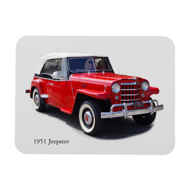 imán superior de Jeepster de 1951 (Horizontal)