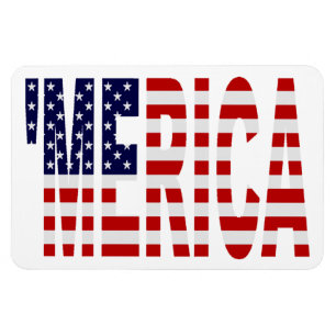 Imán superior patriótico de la bandera de MERICA
