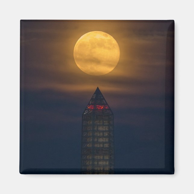 Imán Superluna por monumento a Washington (Frente)
