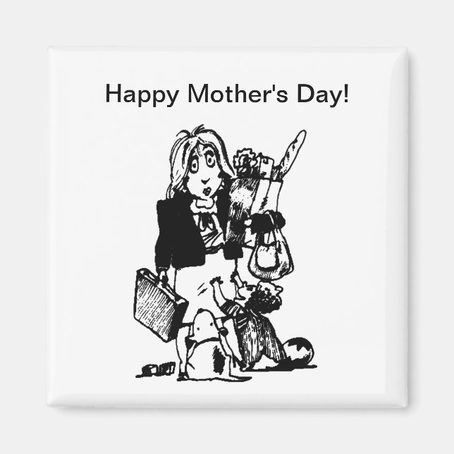 Imán Supermamá: Una mamá que lo hace todo (Frente)