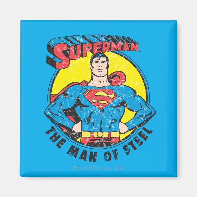 Imán Superman El hombre del acero (Frente)