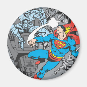 Imán Superman lucha contra Brainiac