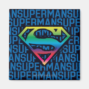 Imán Superman S-Shield  Logo arco iris