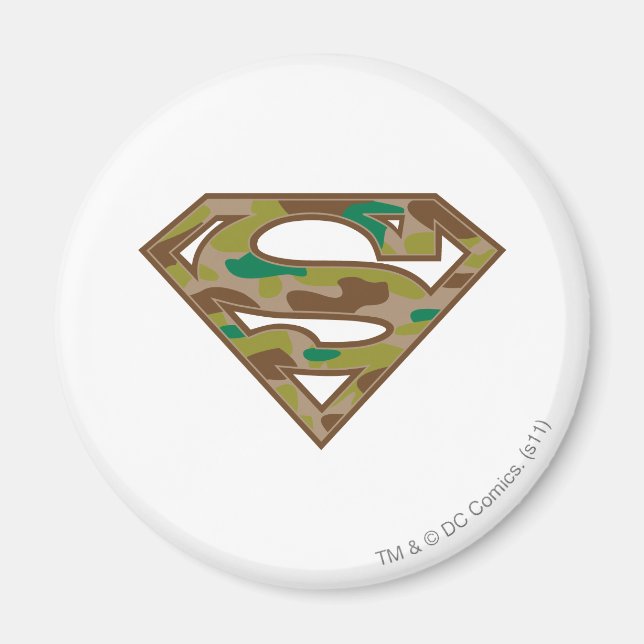 Imán Superman S-Shield | Logotipo de camuflaje (Frente)