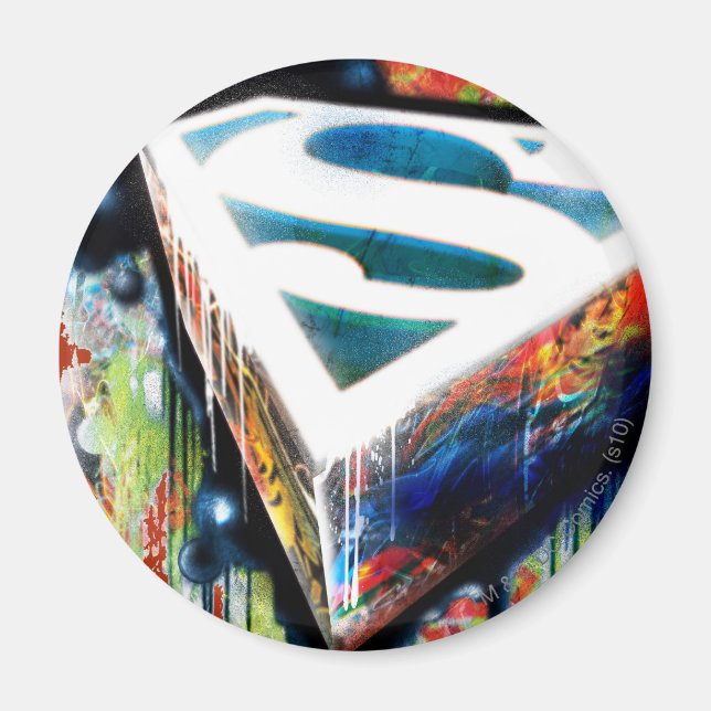 Imán Superman Stylized | Logo del Graffiti Urbano (Frente)
