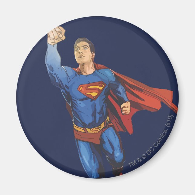 Imán Superman volando a la izquierda (Frente)