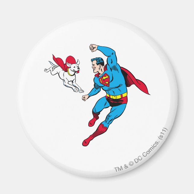 Imán Superman y Krypto 2 (Frente)