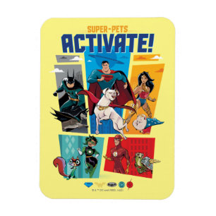 Imán SuperMascotas y Liga de Justicia - ¡Activa!
