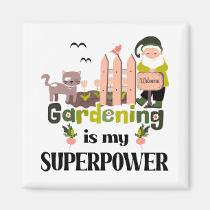 Imán Superpotencia de jardinería, jardinera de lujo