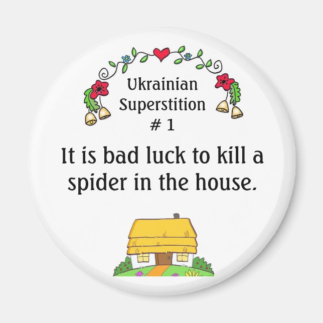 Imán Supersticiones ucranianas (Frente)