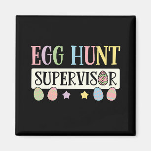 Imán Supervisor de caza de huevos de Pascua divertida f