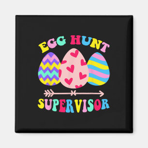 Imán Supervisor de caza de huevos Retro Fiesta de caza