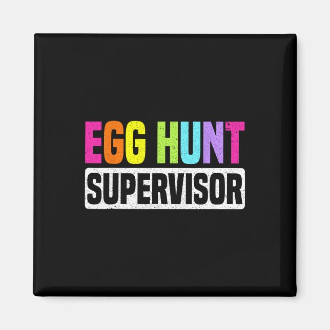 Imán Supervisor de Huevos de Huevos Funny Fiesta de caz (Frente)