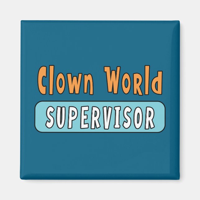Imán Supervisor del Mundo de Payasos (Frente)