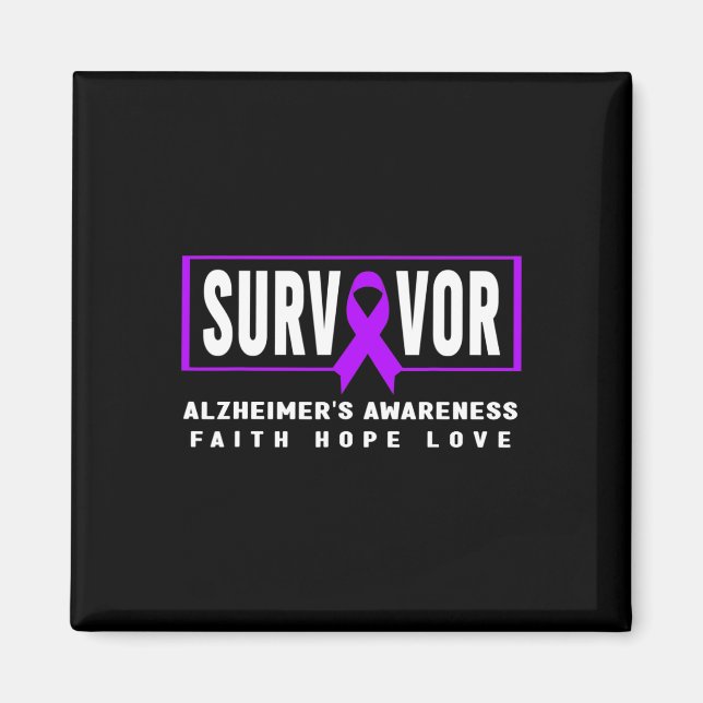 Imán Superviviente - Conciencia de Heimer morado (Frente)