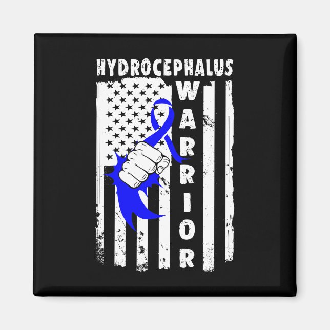 Imán Superviviente de Hydrocephalus Guerrero de la Conc (Frente)