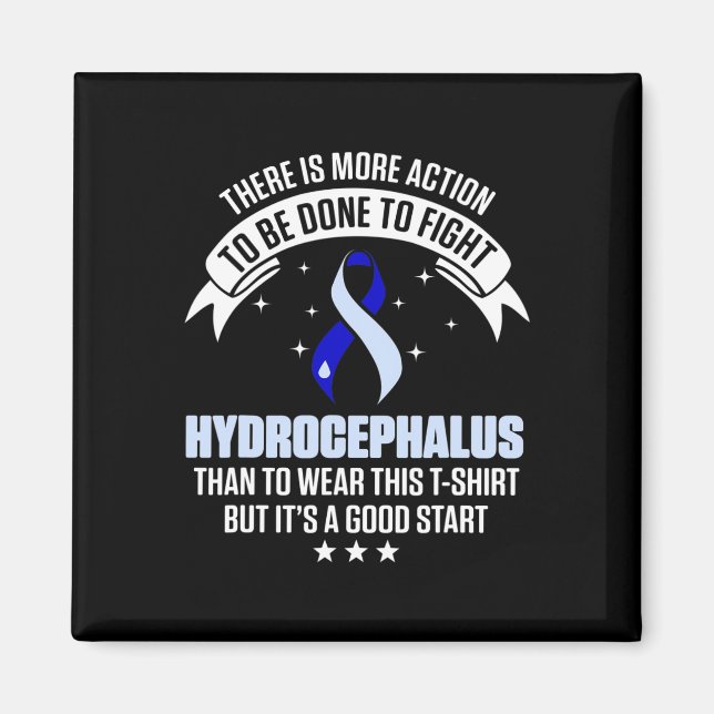 Imán Superviviente de Hydrocephalus Wear Awareness Warr (Frente)