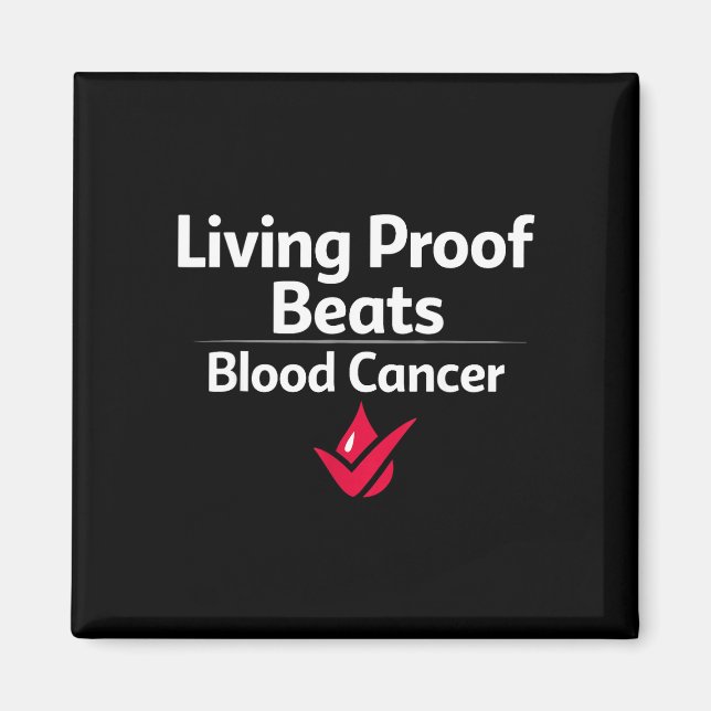 Imán superviviente de leucemia linfoma conciencia del c (Frente)