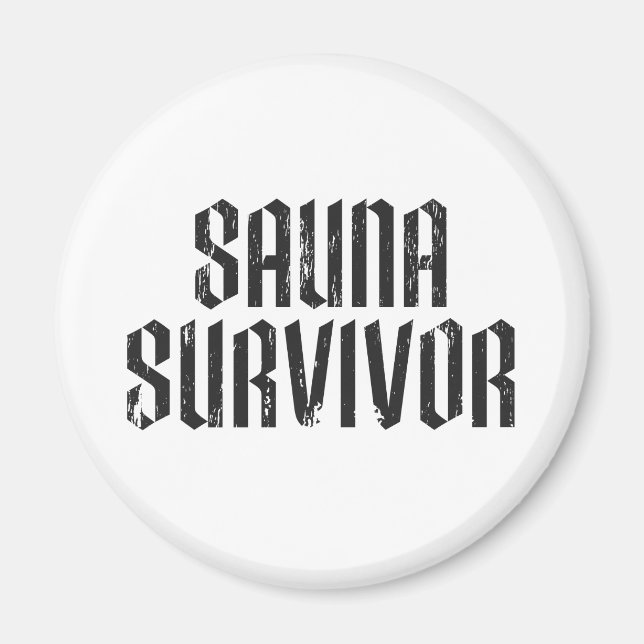 Imán Superviviente de sauna 02 (Frente)