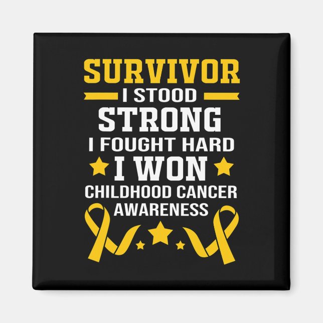 Imán Superviviente del cáncer infantil 1 (Frente)