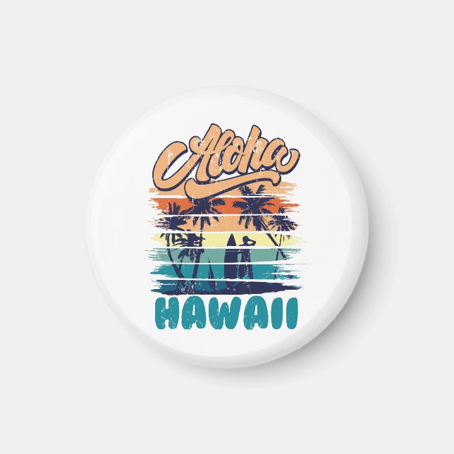 Imán Surf - Aloha Hawái (Frente)