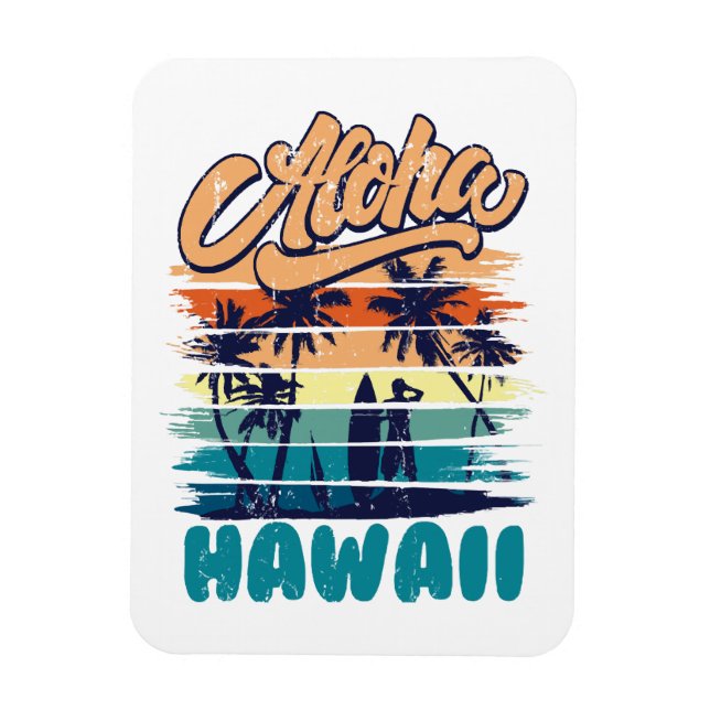 Imán Surf - Aloha Hawái (Vertical)