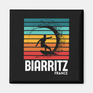 Imán Surf Biarritz Francia Playa Vintage Retro Surf M