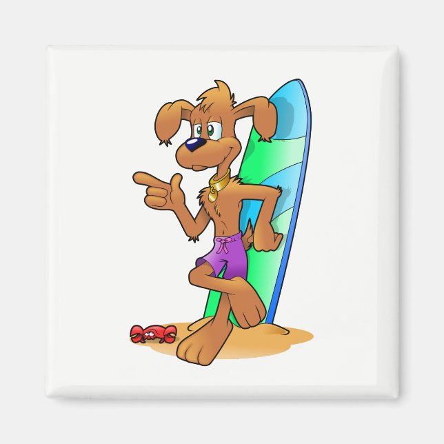 Imán Surf Dog (Frente)