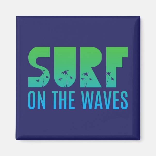Imán Surf En El Poster De Las Ondas (Frente)