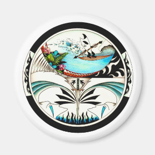 Imán Surf tropical Mandala