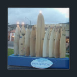 Imán Surfboard Menorah<br><div class="desc">Surfboard Menorah</div>