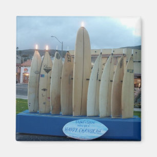 Imán Surfboard Menorah