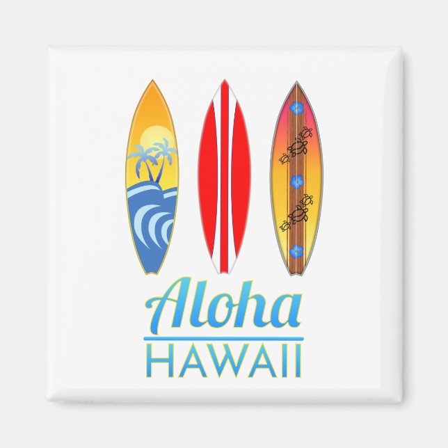 Imán Surfboards Aloha Hawaii (Frente)