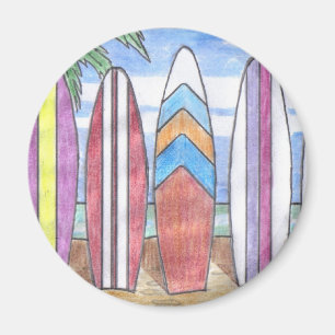 imán SURFBOARDS (redondo)