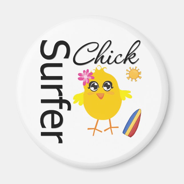 Imán Surfer Chick (Frente)