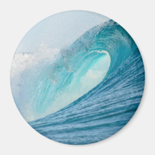 Imán Surfing barrel wave break round magnet