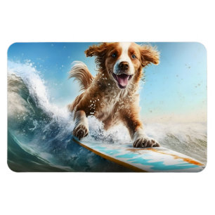 Imán Surfing Dog