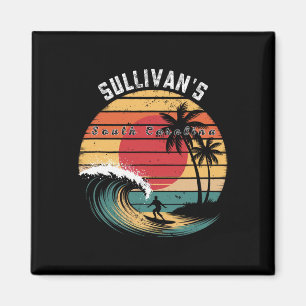 Imán Surfing en la playa de Sullivan's South Carolina