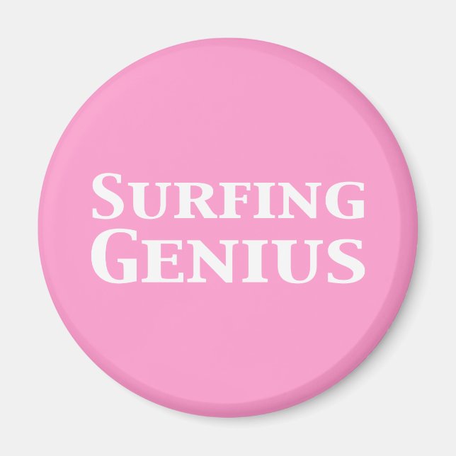 Imán Surfing Genius Gifts (Frente)