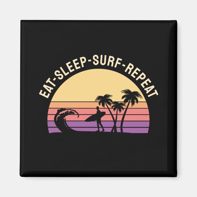 Imán Surfing Retro (Frente)
