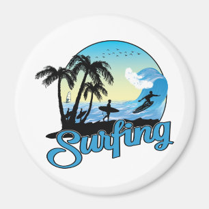 Imán Surfing Sea Beach