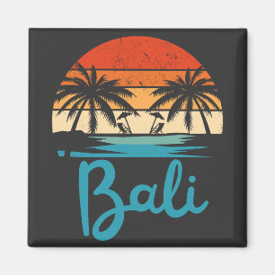 Imán Surfing vintage playa Bali Indonesia