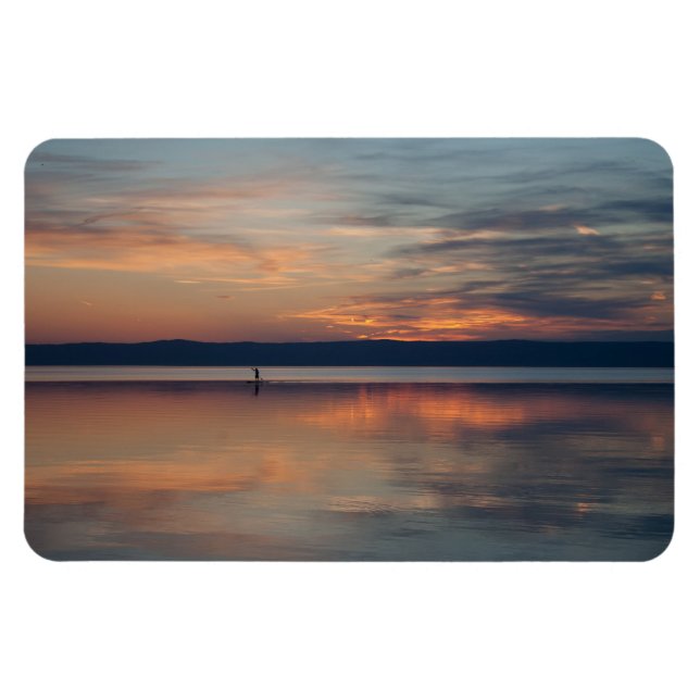 Imán Surfista arrastrándose hacia la costa (Horizontal)