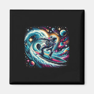 Imán Surfista De Galaxias Genial Astronauta En Surf